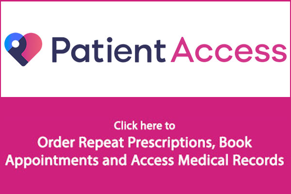 Patient Access. Click here to order repeat prescriptions, book appointments and access medical records